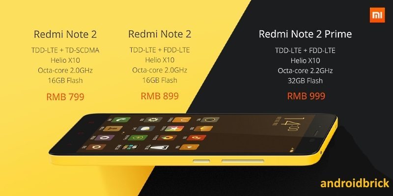 Xiaomi Redmi Note 2 price