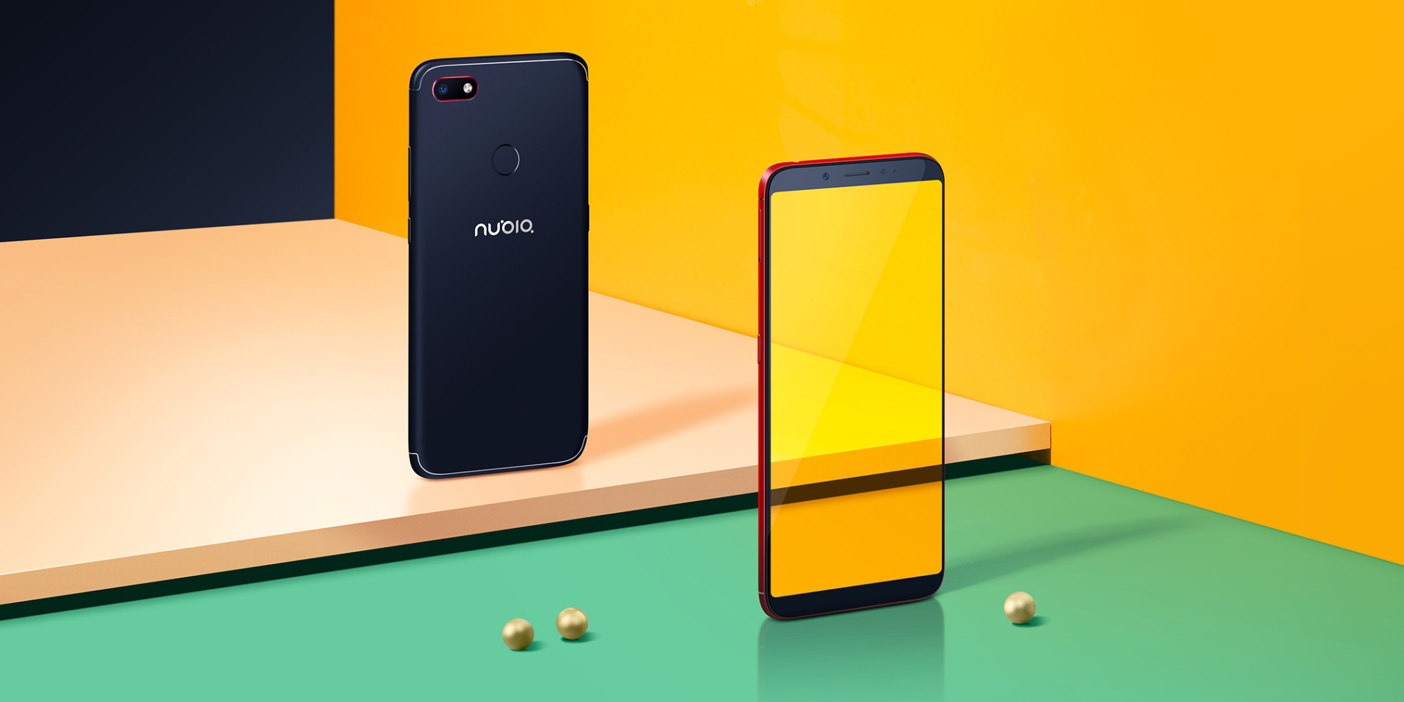 Nubia V18 black and red